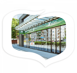 Logo Banku BPS w którym jest zdjęcie oddziału.